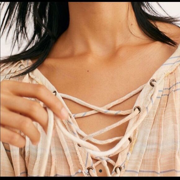 NWOT Free People tunic blouse size XS oversize - Picture 2 of 8